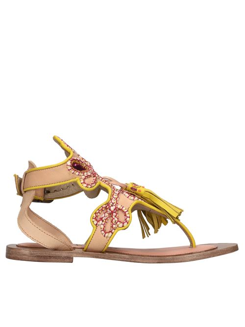 Sandali multimateriale MEHER KAKALIA | SYMI SANDALNATURAL-MULTICOLOR